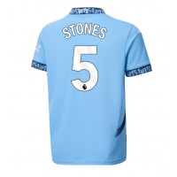 Moški Nogometni dresi Manchester City John Stones #5 Domači 2024-25 Kratek Rokav